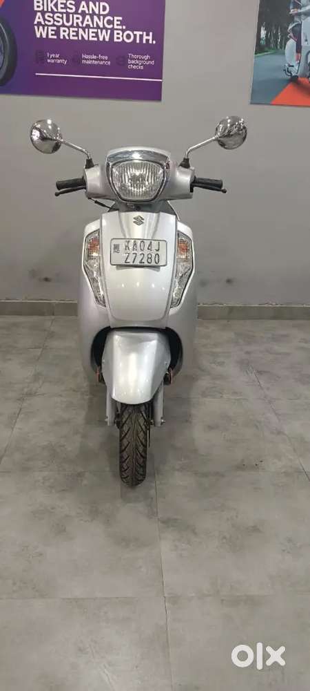 Access 125 disc one year warranty along with 3 free service