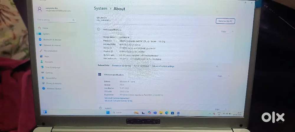 Very less used New Laptop for Students and Office professionals