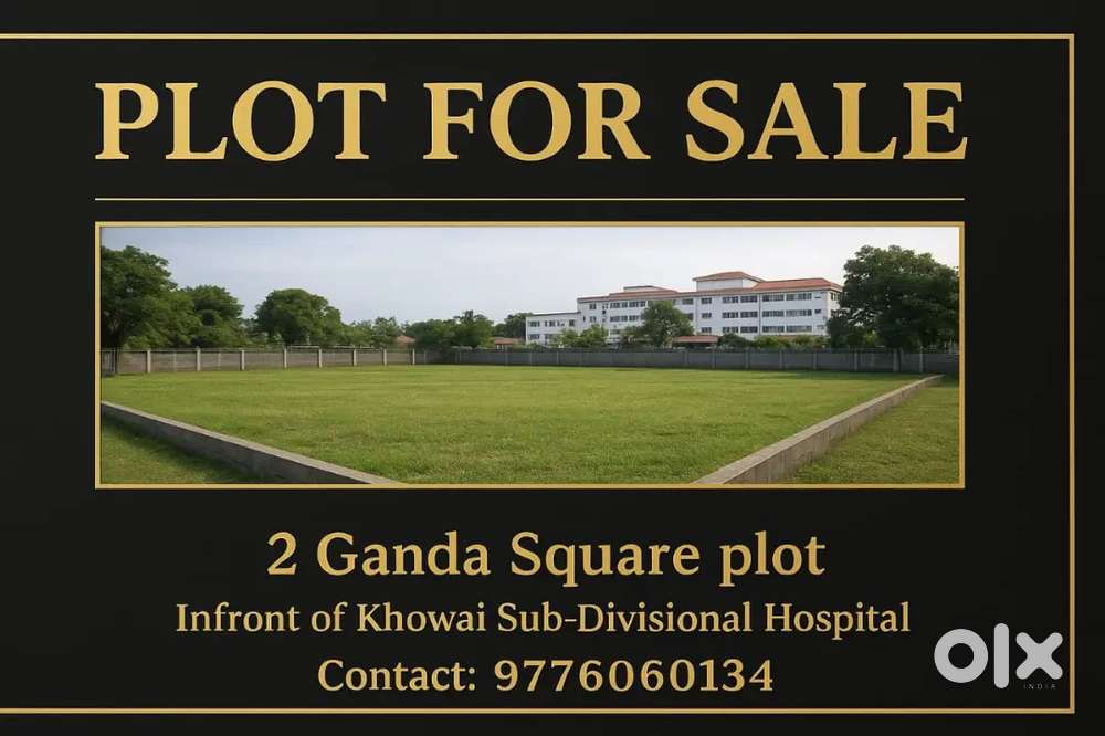 Square plot infront of Khowai Sub-divisional Hospital