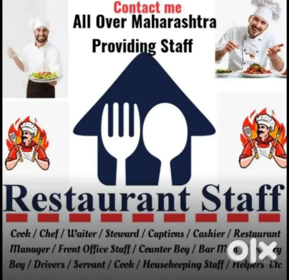 We Provide STAFF Restaurant STAFF Hotel STAFF  Kitchen STAFF etc