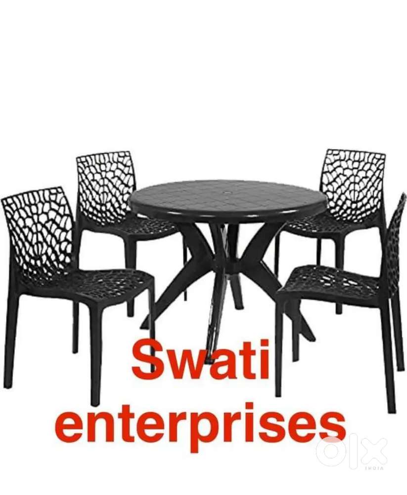 New plastic garden table chair set restaurant furniture cafe furniture