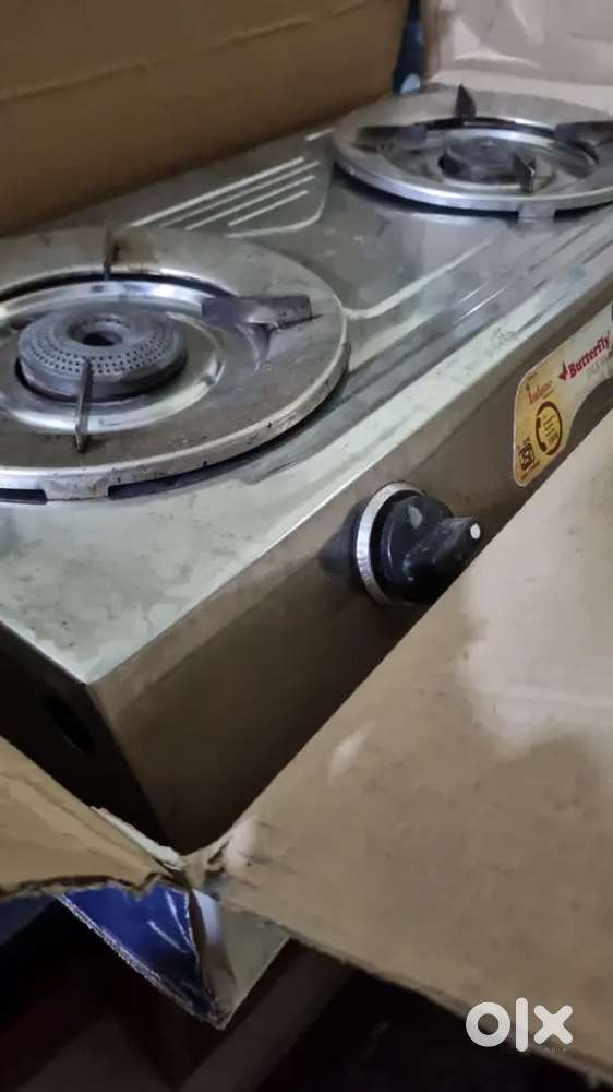 Butterfly Stainless Steel 2 Burner Gas Stove