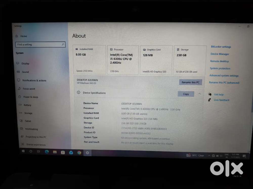 Laptop must by all part genuine