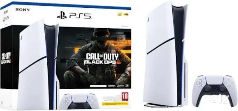 PS5 SLIM disc Black opps6 edition With games
