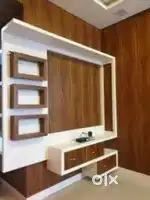 फलेट आफिस बंगलो में वुडन फर्नीचर ओर ओल वकॅ सोल्यूशन