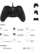 Wired gaming controller