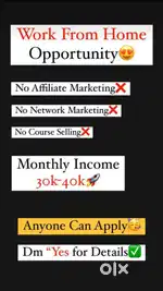 Work from home without any investment