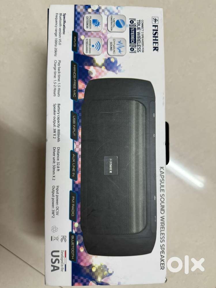 Fisher bluetooth speaker for sale