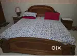 Double Bed with two  side tables