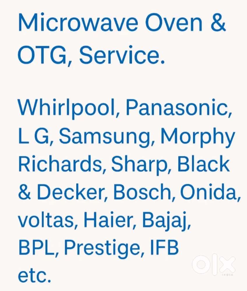 Microwave Ovens Service