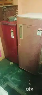 Single door fridge and Sofa