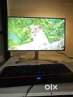 LG 75 Hz LED monitor Full HD & Redragon gaming keyboard for sale