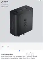 CMF by Nothing 140 Watt Gan Charger ( New/Unboxed ) 0 Days OLD
