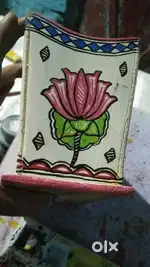 Pen stand Mithila painting
