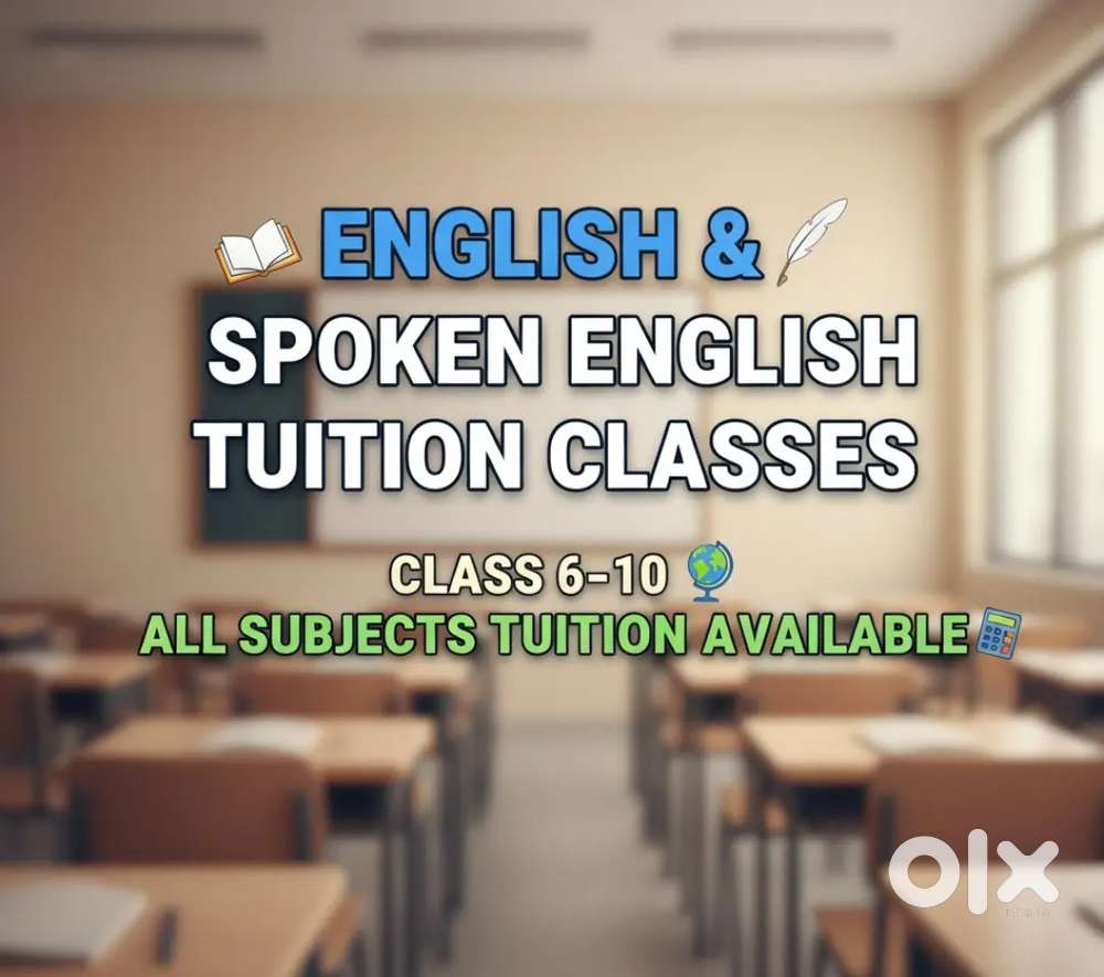 English & Spoken English Tuition Classes

Class 6–10 All Subjects