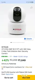 Cctv camera CP plus