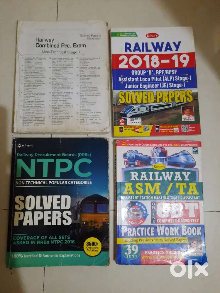 Railway competitive exam books in English