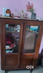 Wooden Almirah and Small cabinet