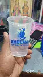 350ml &250 ml milkshakes glass with lid