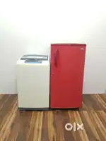 Lg 192 ltrs single door refrigerator and washing machine