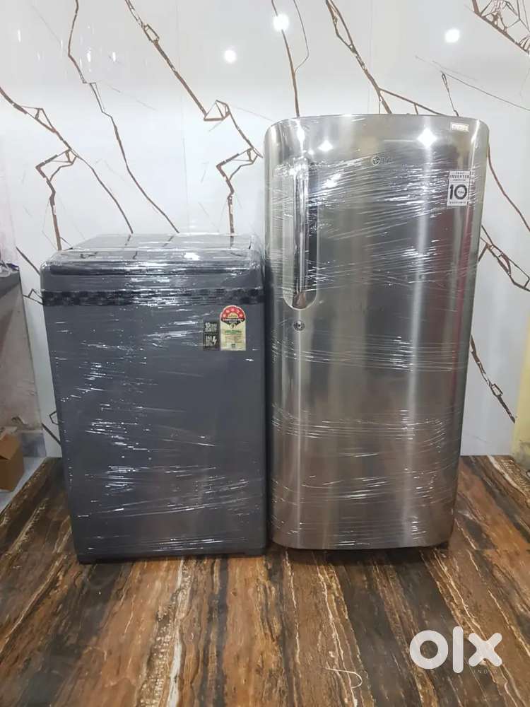 Lg single door refrigerator nd Whirlpool top load washing machine!