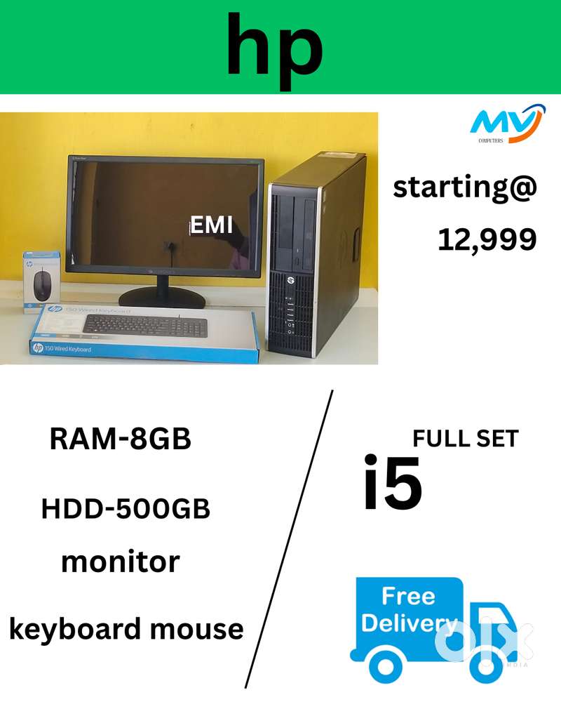 New Full Set  Branded CPU - i5 Process  Ram - 8GB DDR3  SSD - 128GB