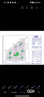A corner plot for sale at 12 mtr wide rode