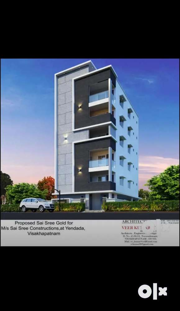 Ready to move 3BHK flat for sale at Yendada very close to MKGold coast