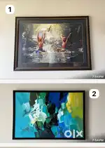 Canvas paiting with frames
