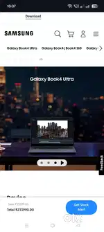 Samsung galaxy book 4 ultra touchscreen laptop