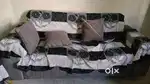 3+1+1 sofa set with covers 8 months of purchase