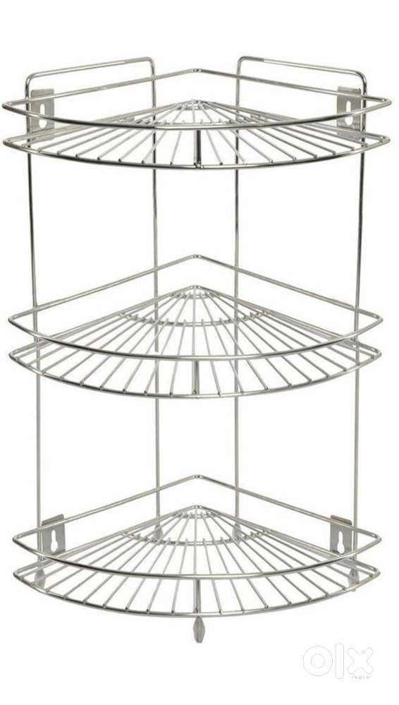 Premium Stainless Steel Heavy 3 Step Corner Stand.