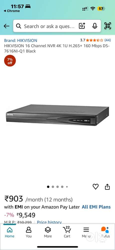 HIKVISION 16 channel