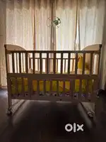 HunyHuny 15 into 1 Rocking Baby Crib includes mosquito net, mattress