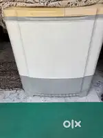 Semi washing machine 6.8 kg white and gray in colour