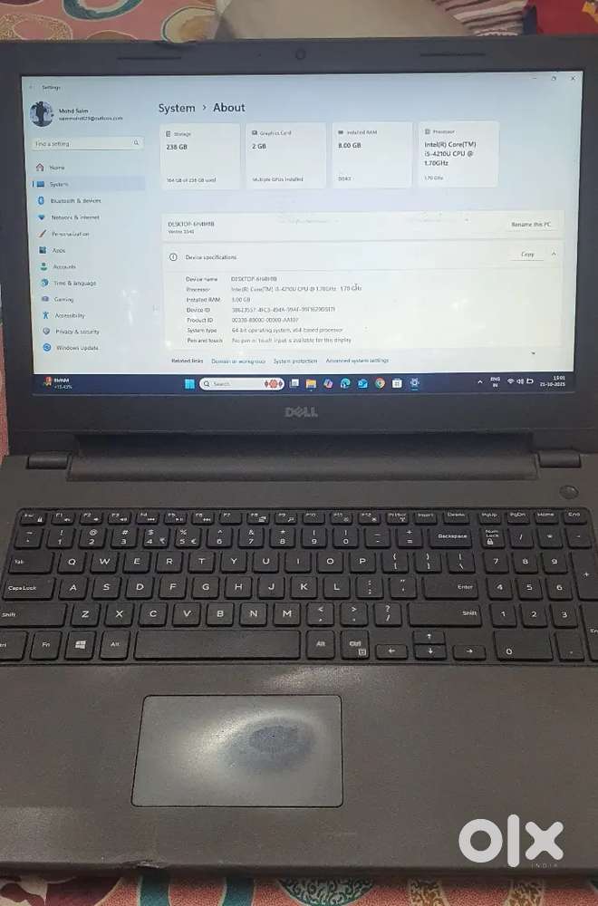 Dell vostro 15 Core i5