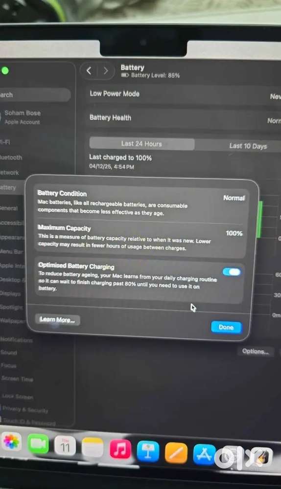 Macbook Air M4 (16GB RAM, 256GB storage)