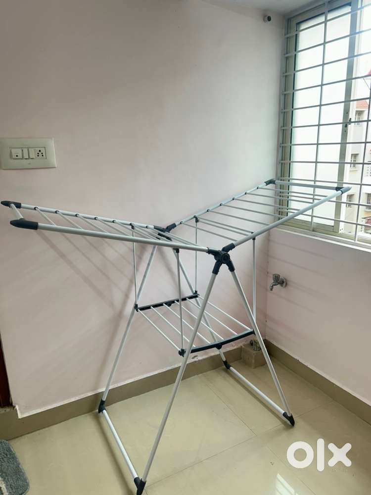 Cloth dying stand and shoe stand