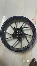 R15m v4 front alloy wheel slightly bended