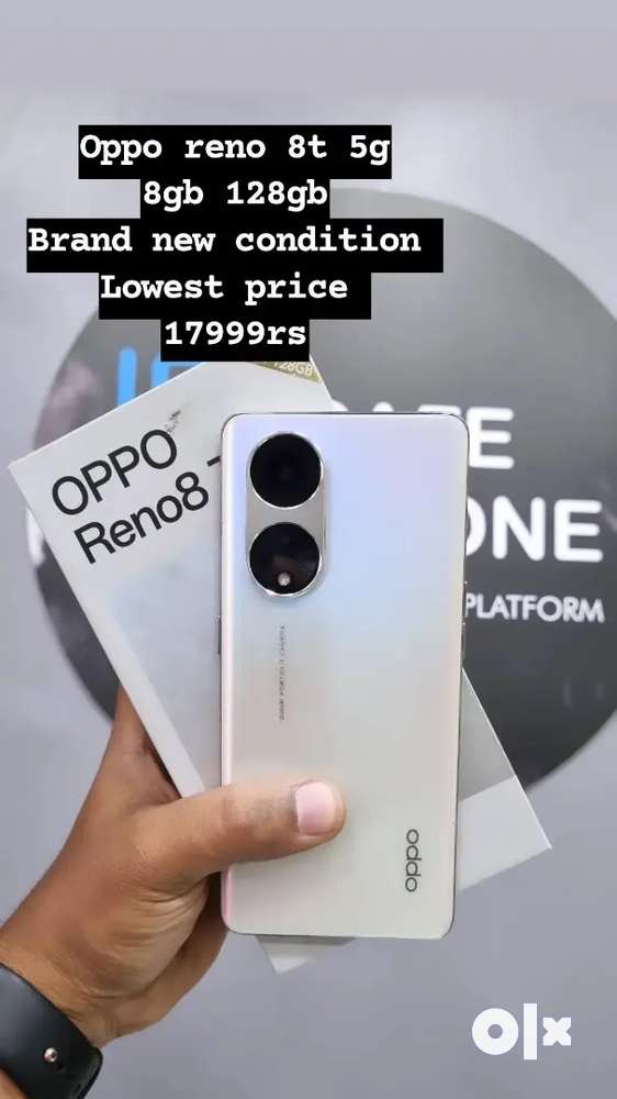 Oppo reno 8t 5g brand new condition mobile and box lowest price