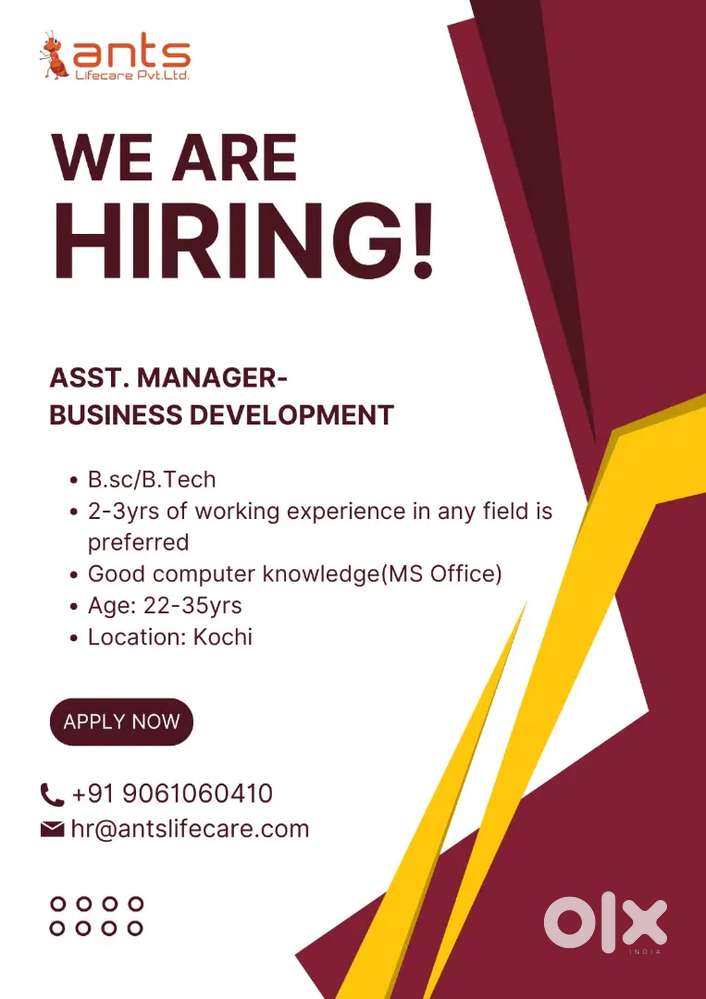 Asst. Manager - Business Development