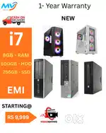 CPU - i7 Process  Ram - 8gb DDR3  Hard Disk - 500Gb  SSD - 256GB