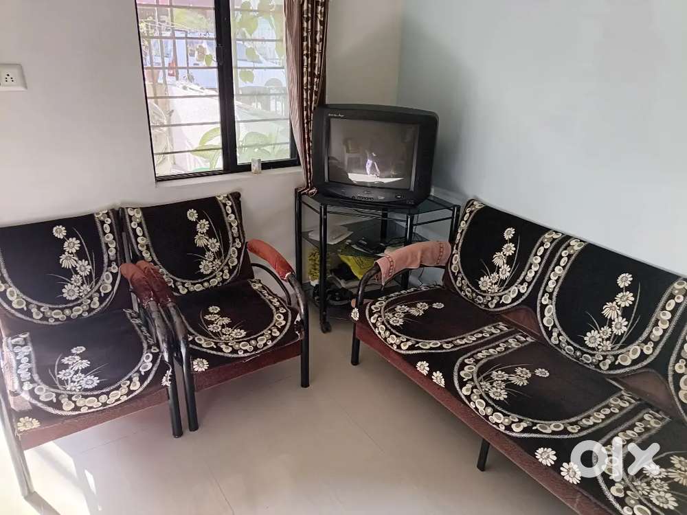 Sofa, Tv With Tv Stand, Bed