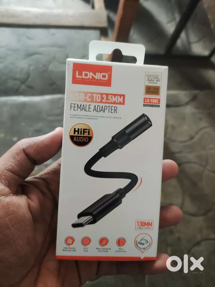 LDNIO USB-C to 3.5 MM ( Female adapter for DJI Action camera)