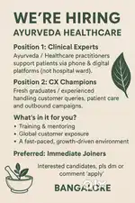 Position 1: Clinical Experts & Position 2: Customer Service
