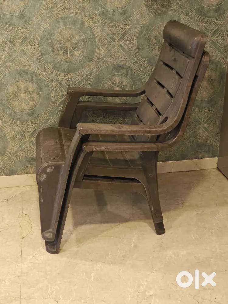 Nilkamal Plastic Chairs – 2 Pieces, Good Condition