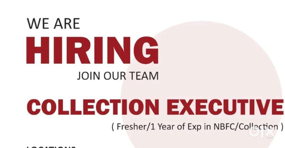 Need field collection executives