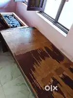 Single wooden and plywood bed for bachelor
