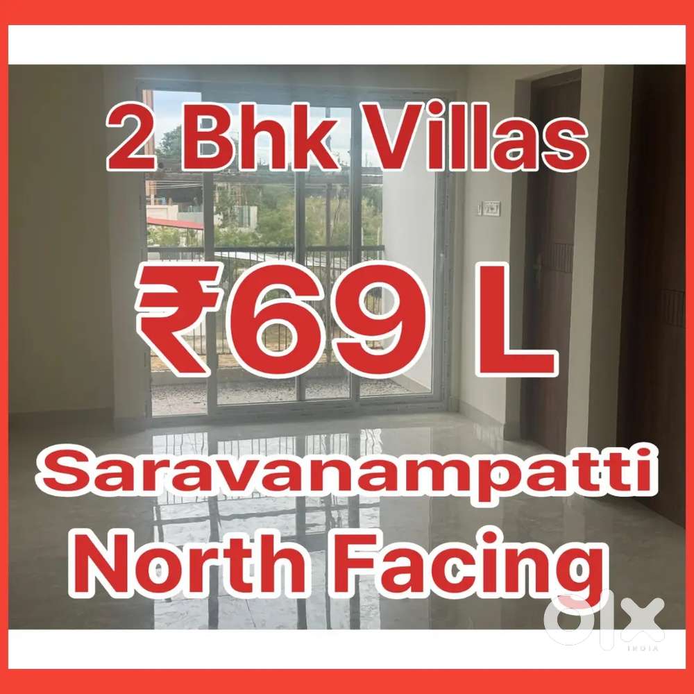 2 Bhk North Facing Villas 69 L