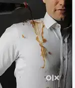 Hydrophobic Stain Free white shirts